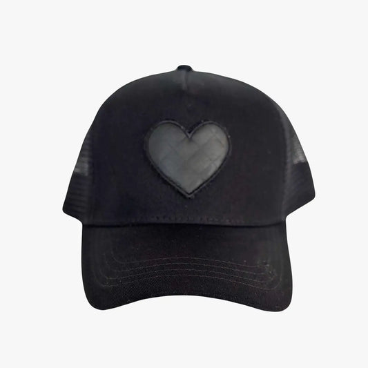 Black Heart Trucker Hat