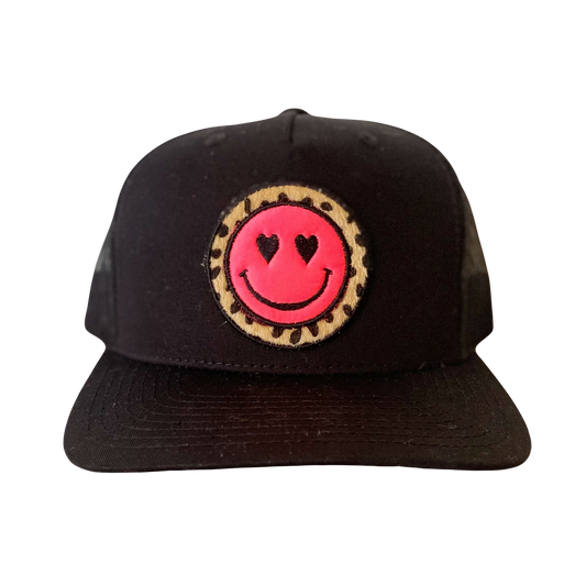 Pink Smiley Face Hat