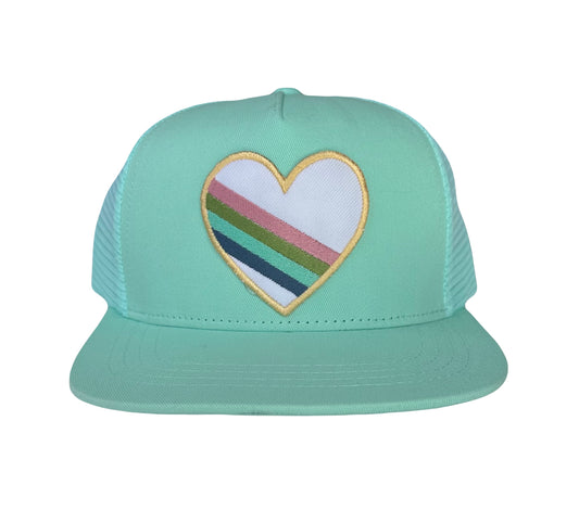 Stripe Heart Trucker Hat