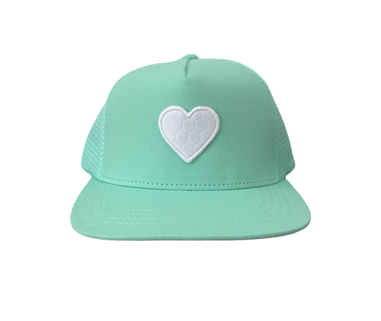 White Heart Trucker Hat